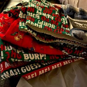 Five pair of men’s boxers Christmas/ glow in the dark